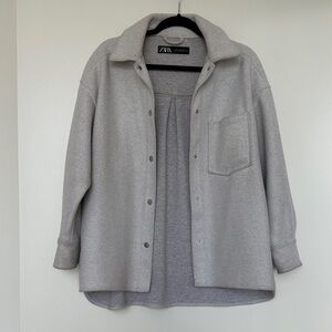 Zara Women's Light Gray Utility Jacket